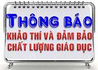 Kế hoạch công tác Khảo thí và Đảm bảo chất lượng giáo dục