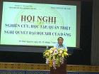 Trường CĐ VHNT Việt Bắc nghiên cứu, học tập, quán triệt nghị quyết ĐẠi hội XIII của Đảng