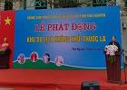 HSSV trường CĐ VHNT Việt Bắc tham gia chương trình phát động Khu du lịch không khói thuốc lá