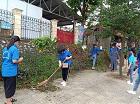 Đoàn TNCS Hồ Chí Minh Trường CĐ VHNT Việt Bắc ra quân lao động vệ sinh môi trường
