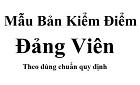 Mẫu Bản kiểm điểm cá nhân – Phiếu tự chấm điểm năm 2019