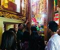 SV lớp Cao đẳng QLVH K12 thực tế tìm hiểu di tích và tín ngưỡng thờ Mẫu Tứ phủ của người Việt tại đền Xương Rồng