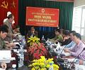 Hội nghị bình xét thi đua đối với các cơ sở Hội Cựu chiến binh Thành phố Thái Nguyên tại trường CĐ VHNT Việt Bắc
