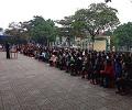 Trường CĐ VHNT Việt Bắc tổ chức chào cờ đầu tháng