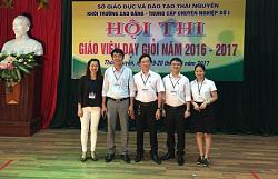 KHAI MẠC HỘI THI GIÁO VIÊN DẠY GIỎI KHỐI TRƯỜNG CĐ-TCCN SỐ 1 TỈNH THÁI NGUYÊN NĂM HỌC 2016 – 2017