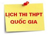 BỘ GIÁO DỤC VÀ ĐÀO TẠO CHÍNH THỨC CÔNG BỐ LỊCH THI QUỐC GIA 2017