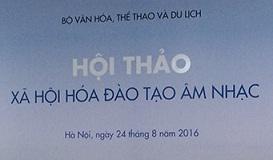 XÃ HỘI HÓA ĐÀO TẠO ÂM NHẠC