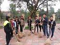 ĐOÀN THANH NIÊN TRƯỜNG CĐ VHNT VIỆT BẮC TỔ CHỨC RA QUÂN VỆ SINH MÔI TRƯỜNG CHÀO MỪNG THÁNG THANH NIÊN 2016