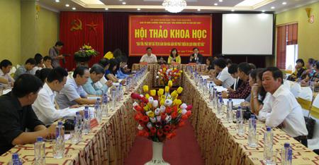 HỘI THẢO KHOA HỌC ” BẢO TỒN VÀ PHÁT HUY GIÁ TRỊ DI SẢN VĂN HÓA GẮN VỚI PHÁT TRIỂN DU LỊCH VÙNG VIỆT BẮC “
