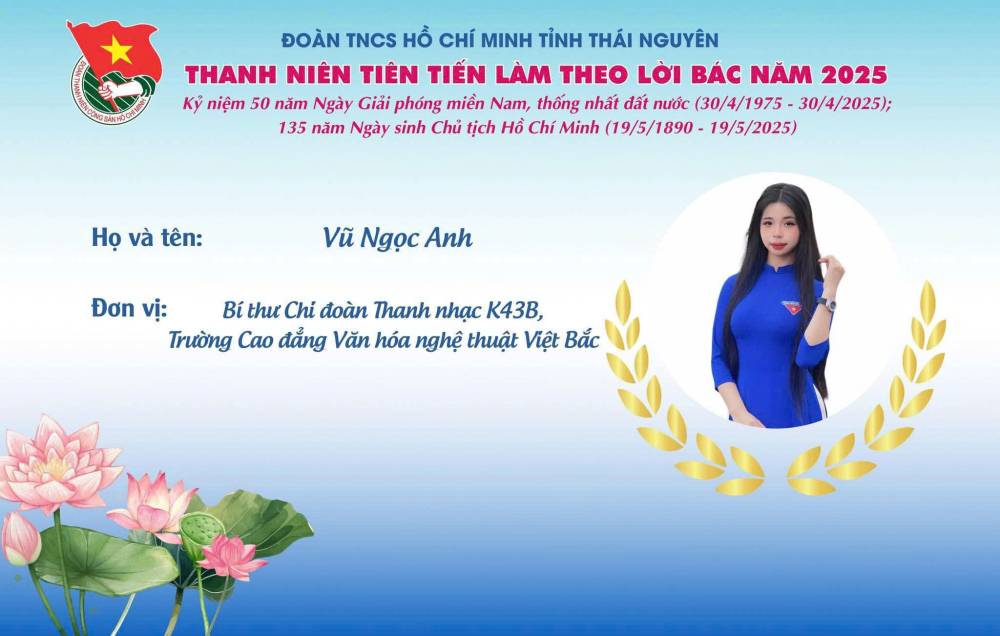 Thanh niên tiên tiến làm theo lời Bác – Tấm gương sáng trong hành trình chào mừng  50 năm giải phóng miền Nam