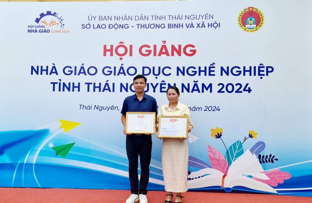 Trường CĐ VHNT Việt Bắc đạt giải cao tại Hội giảng nhà giáo GDNN tỉnh Thái Nguyên năm 2024