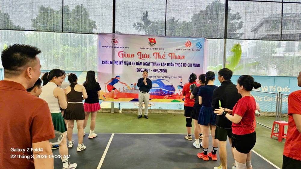 Sôi nổi giao lưu thể thao Pickleball của giảng viên trẻ Việt Bắc – Tây Bắc